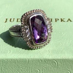 💜JUDITH RIPKA AMETHYST RING💜